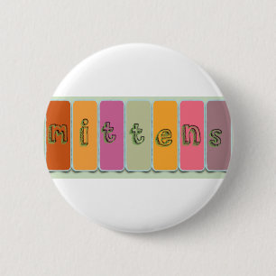 BADGE ROND 5 CM MITTENS - BANNIÈRE