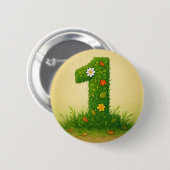 Badge Rond 5 Cm Mittens Numéro 1 (Devant & derrière)