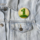 Badge Rond 5 Cm Mittens Numéro 1 (En situation)