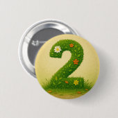 Badge Rond 5 Cm Mittens Numéro 2 (Devant & derrière)