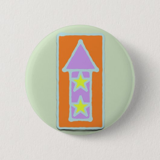 BADGE ROND 5 CM MITTENS - ROCKET (Devant)