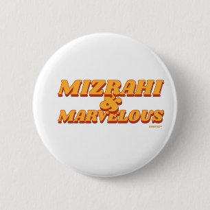 Badge Rond 5 Cm Mizrahi & Merveilleux Juif Séfarade Afrique Iran