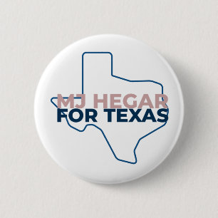Badge Rond 5 Cm MJ Hegar Pour Texas Button