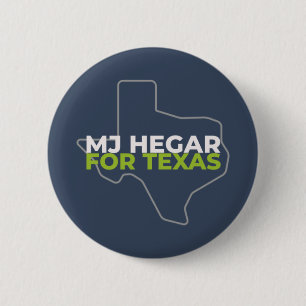 Badge Rond 5 Cm MJ Hegar Pour Texas Button