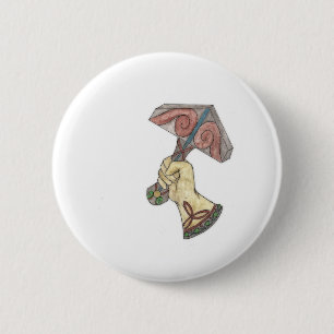 Badge Rond 5 Cm Mjolnir