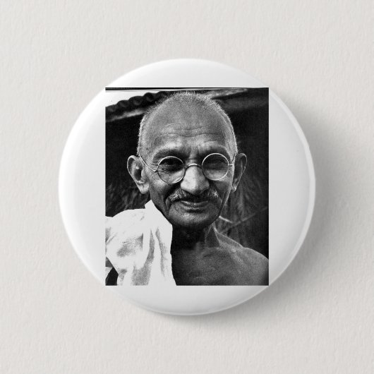 Badge Rond 5 Cm MKGandhi (Devant)