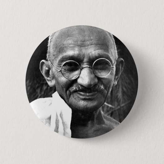Badge Rond 5 Cm MKGandhi (Devant)