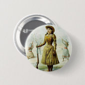 Badge Rond 5 Cm Mlle Annie Oakley (Devant & derrière)