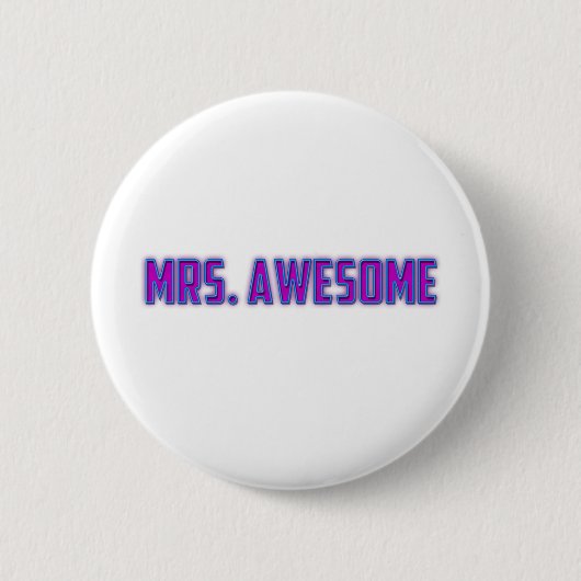 Badge Rond 5 Cm Mme Awesome (Devant)