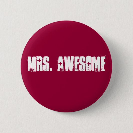 Badge Rond 5 Cm Mme Awesome (Devant)