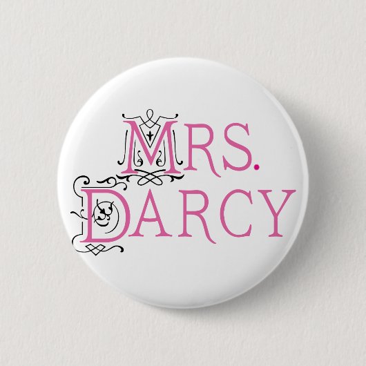 Badge Rond 5 Cm Mme Darcy Gift de Jane Austen (Devant)