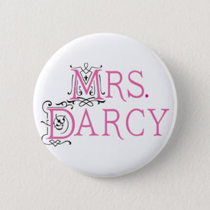 Badge Rond 5 Cm Mme Darcy Gift de Jane Austen