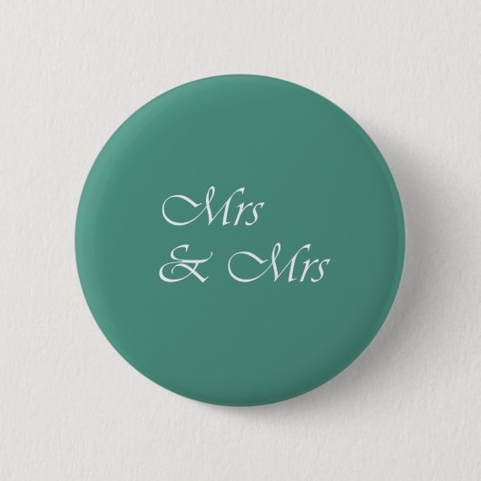 Badge Rond 5 Cm Mme et Mme Typographie (Devant)