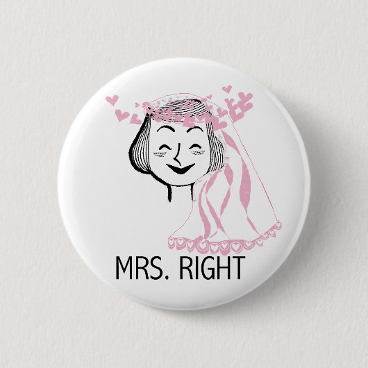 Badge Rond 5 Cm Mme Right Tshirts et cadeaux (Devant)