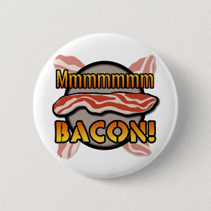 Badge Rond 5 Cm Mmmmm, lard