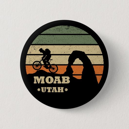 Badge Rond 5 Cm Moab mtb VTT (Devant)