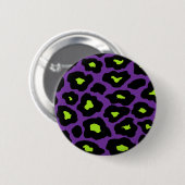 Badge Rond 5 Cm Mod Leopard (Devant & derrière)