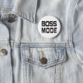 Badge Rond 5 Cm Mode Boss (En situation)