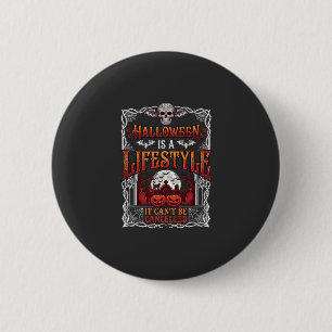 Badge Rond 5 Cm Mode de vie Halloween Chauve-souris Crâne Cimetièr