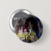 Badge Rond 5 Cm Mode Diva tourbillonné (Devant & derrière)