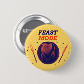 Badge Rond 5 Cm Mode fête - Bouton de la broche d'action de grâces (Devant & derrière)