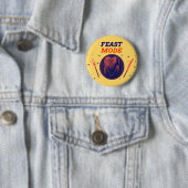 Badge Rond 5 Cm Mode fête - Bouton de la broche d'action de grâces (En situation)