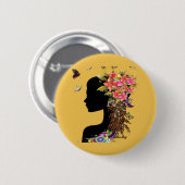 Badge Rond 5 Cm Mode Imaginaire pour dames (Devant & derrière)