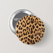 Badge Rond 5 Cm mode safari tache tache léopard imprimé guépard (Devant & derrière)