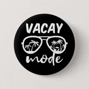 Badge Rond 5 Cm Mode Vacances II - Vacances en famille