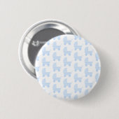 Badge Rond 5 Cm Modèle bleu-clair et blanc de poussette de bébé (Devant & derrière)