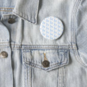 Badge Rond 5 Cm Modèle bleu-clair et blanc de poussette de bébé (En situation)