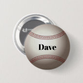 Badge Rond 5 Cm Modèle de baseball, personnalisation (Devant & derrière)