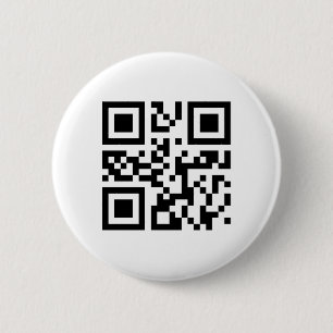Badge Rond 5 Cm Modèle de bouton de code de QR