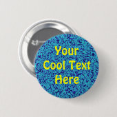 Badge Rond 5 Cm modèle de "l'impressionnisme bleu" (Devant & derrière)