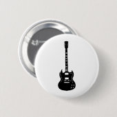 BADGE ROND 5 CM MODÈLE DE SG DE GUITARE (Devant & derrière)