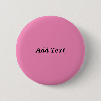Badge Rond 5 Cm Modèle de texte personnalisable rose