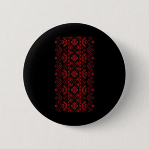 Badge Rond 5 Cm Modèle de tricot de chemise nationale ukrainienne