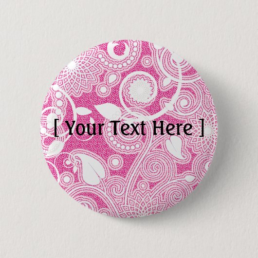 Badge Rond 5 Cm MODÈLE en rose - Customisé (Devant)
