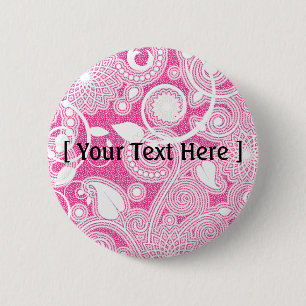 Badge Rond 5 Cm MODÈLE en rose - Customisé