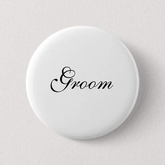 Badge Rond 5 Cm Modèle nuptiale de partie de marié (Devant)