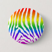 Badge Rond 5 Cm Modèle Rainbow Zebra (Devant)