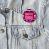 Badge Rond 5 Cm modèle rose des textes de banlieue (En situation)