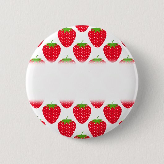 Badge Rond 5 Cm Modèle rouge de fraise (Devant)
