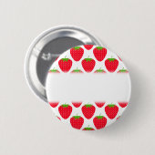 Badge Rond 5 Cm Modèle rouge de fraise (Devant & derrière)