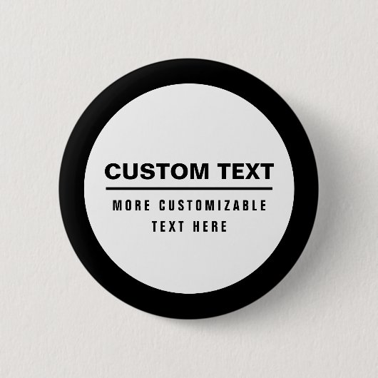 Badge Rond 5 Cm Modèle texte personnalisé en gras (Devant)