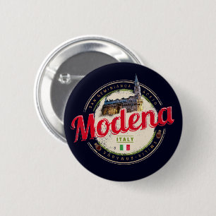 Badge Rond 5 Cm Modena Emilia Romagna Balsamique Italie Souvenir