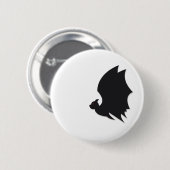 Badge Rond 5 Cm Modern bat (Devant & derrière)