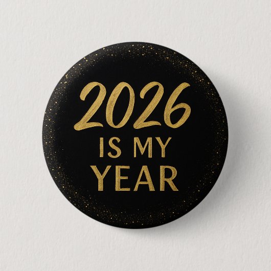 Badge Rond 5 Cm Modern Elegant 2026 is my Year (Devant)