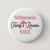 Badge Rond 5 Cm Modern Event Family Reunion (Devant)