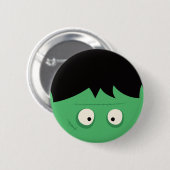 Badge Rond 5 Cm Moderne Cute Frankenstein Monster Halloween (Devant & derrière)